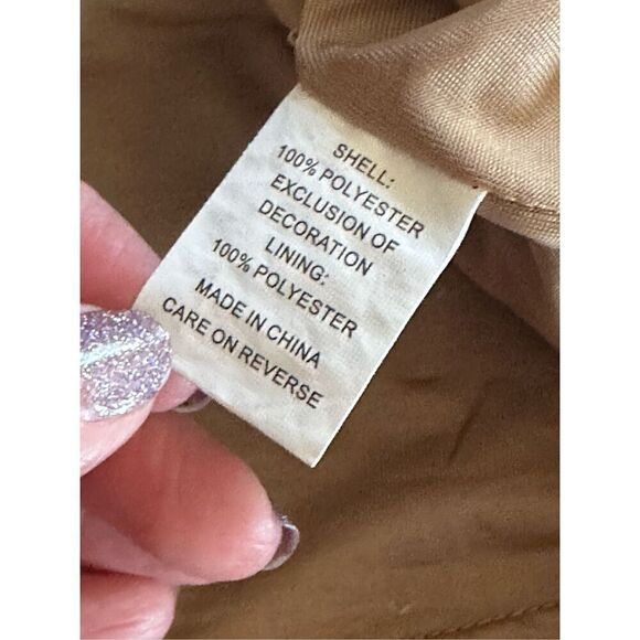 WD.NY party cocktail sequin top shirt L bronze gold - Picture 6 of 7